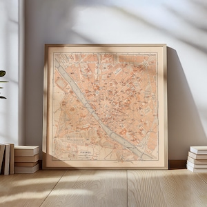 Carte Ancienne D'Elgin, Illinois (1880) - Reproduction Vintage Encadrable - Ted's Vintage Art