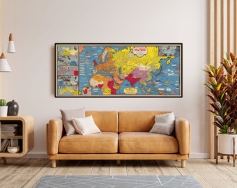 WW2 map Chart the Course of History with Dated Events World Conquests Map World War II Map poster