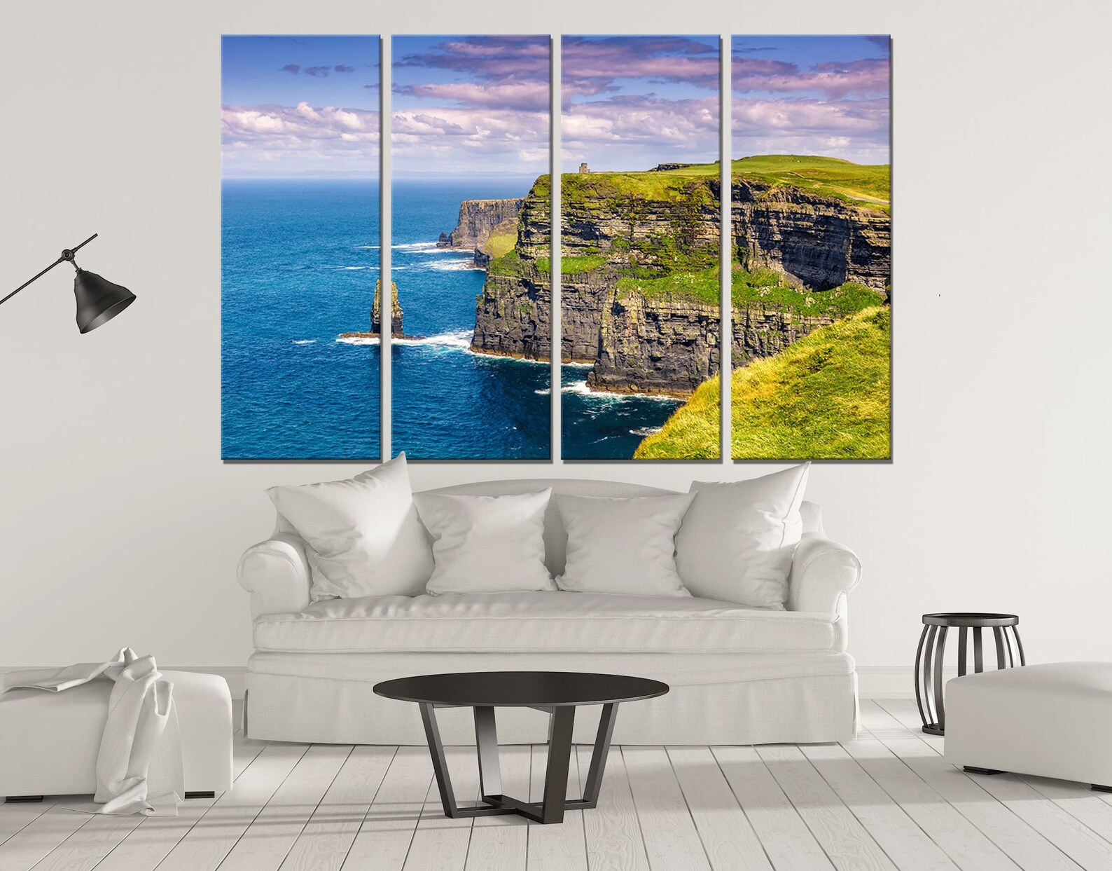 Cliffs of Moher Canvas Wall Art Decor Print Skyline Ready to Etsy