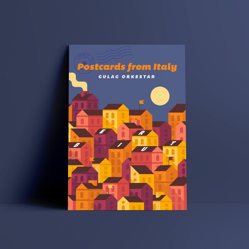 Beirut band poster Postcards from Italy print Zach Condon Etsy