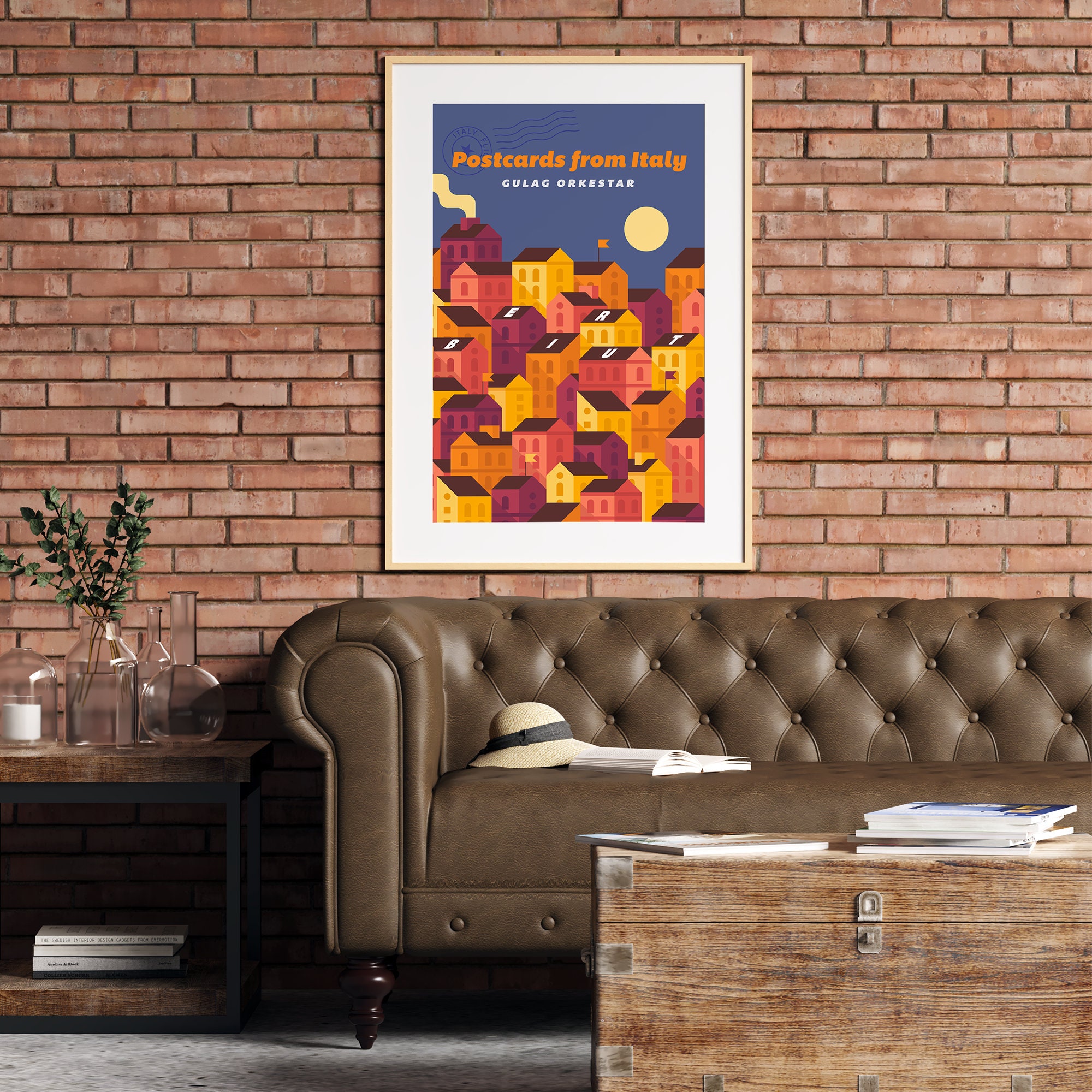 Beirut band poster Postcards from Italy print Zach Condon Etsy