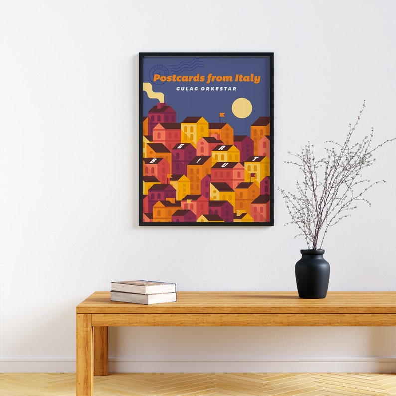 Beirut band poster Postcards from Italy print Zach Condon Etsy