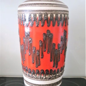Vintage german fat lava floor vase - Etsy 日本