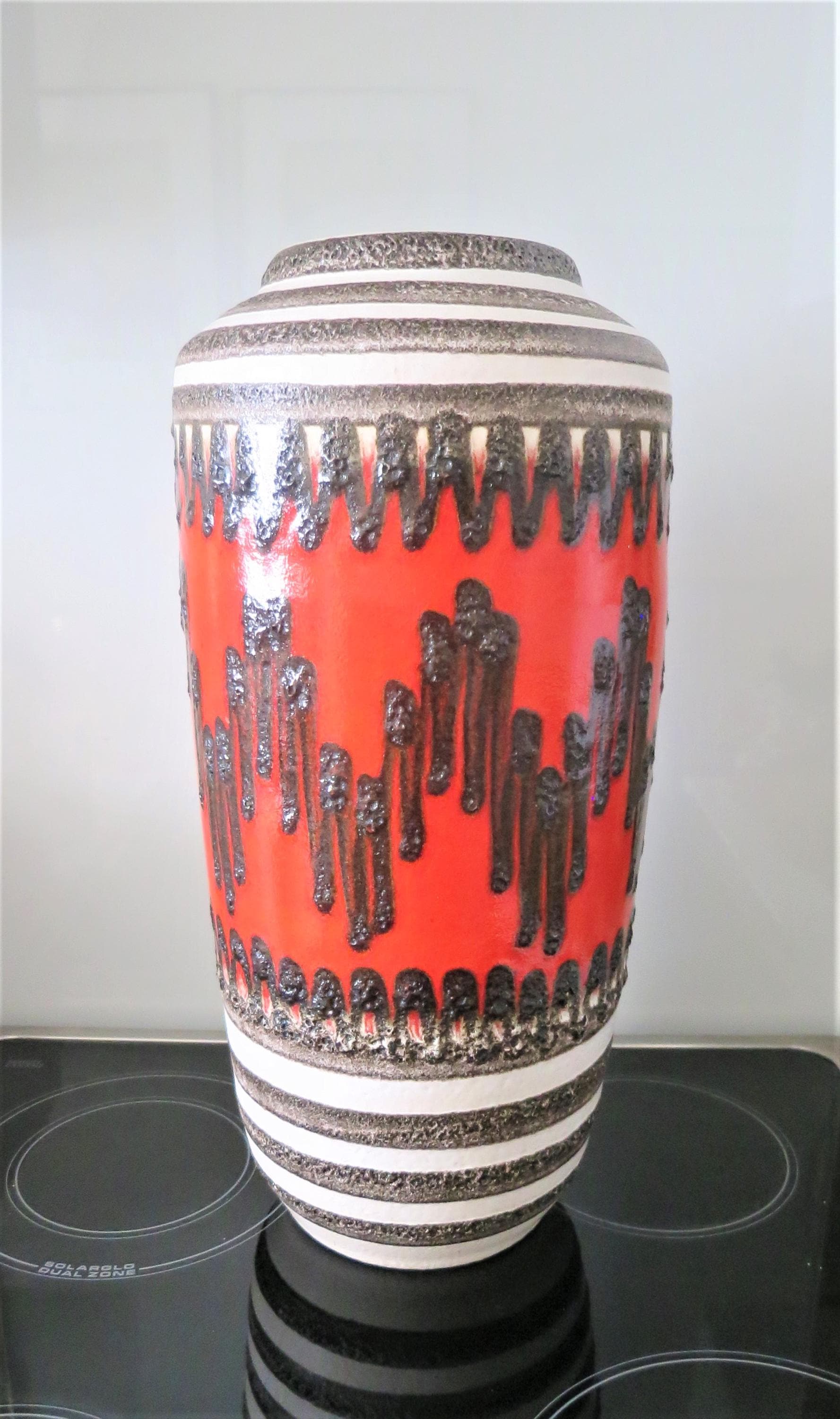 Vintage german fat lava floor vase - Etsy 日本