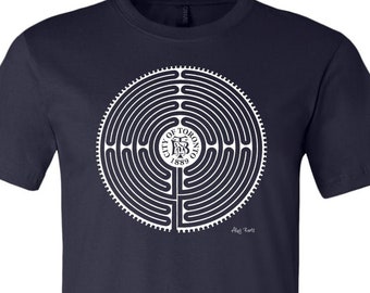 Toronto Labyrinth T-Shirt - Alley Roots - Toronto Graphic Tee - Fashion TShirts Toronto - Tee Shirts for Men and Women - Unisex Tee