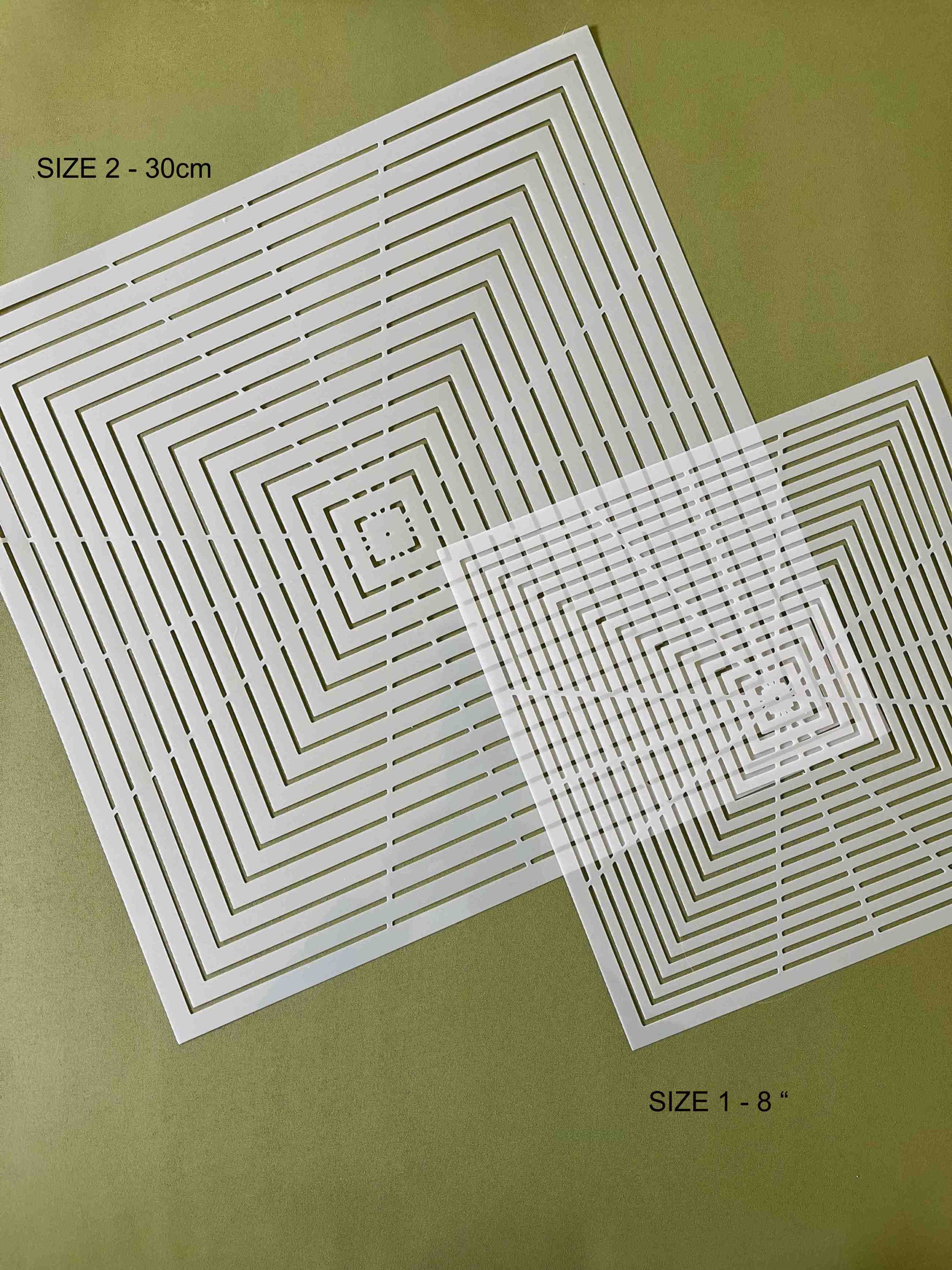 Square Art, Craft, Quilting Template Ruler, Choose Size and Unit - Etsy