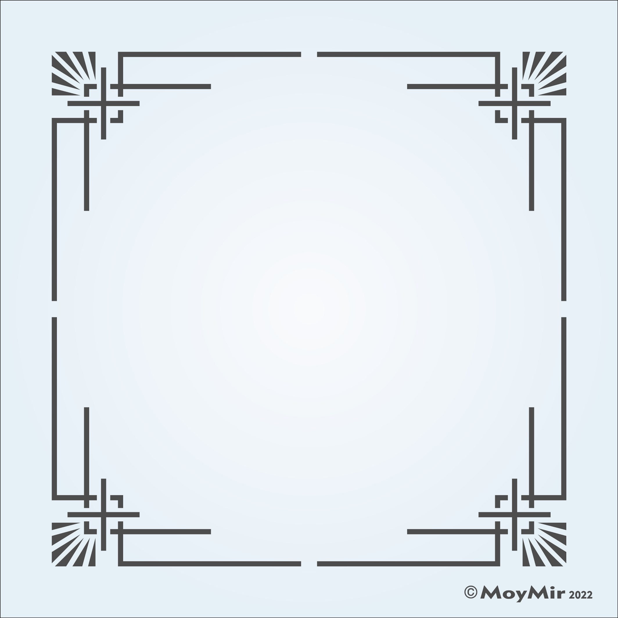 Art Deco Style Border Stencil - Etsy UK