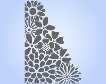 Flower Stencil Template ** 2 Sizes **