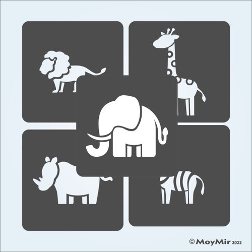 Buy Nursery Safari Animals Stencils Border or Individual Stencils Online in India - Etsy Buy Nursery Safari Animals Stencils Border or Individual Stencils Online in India - Etsy