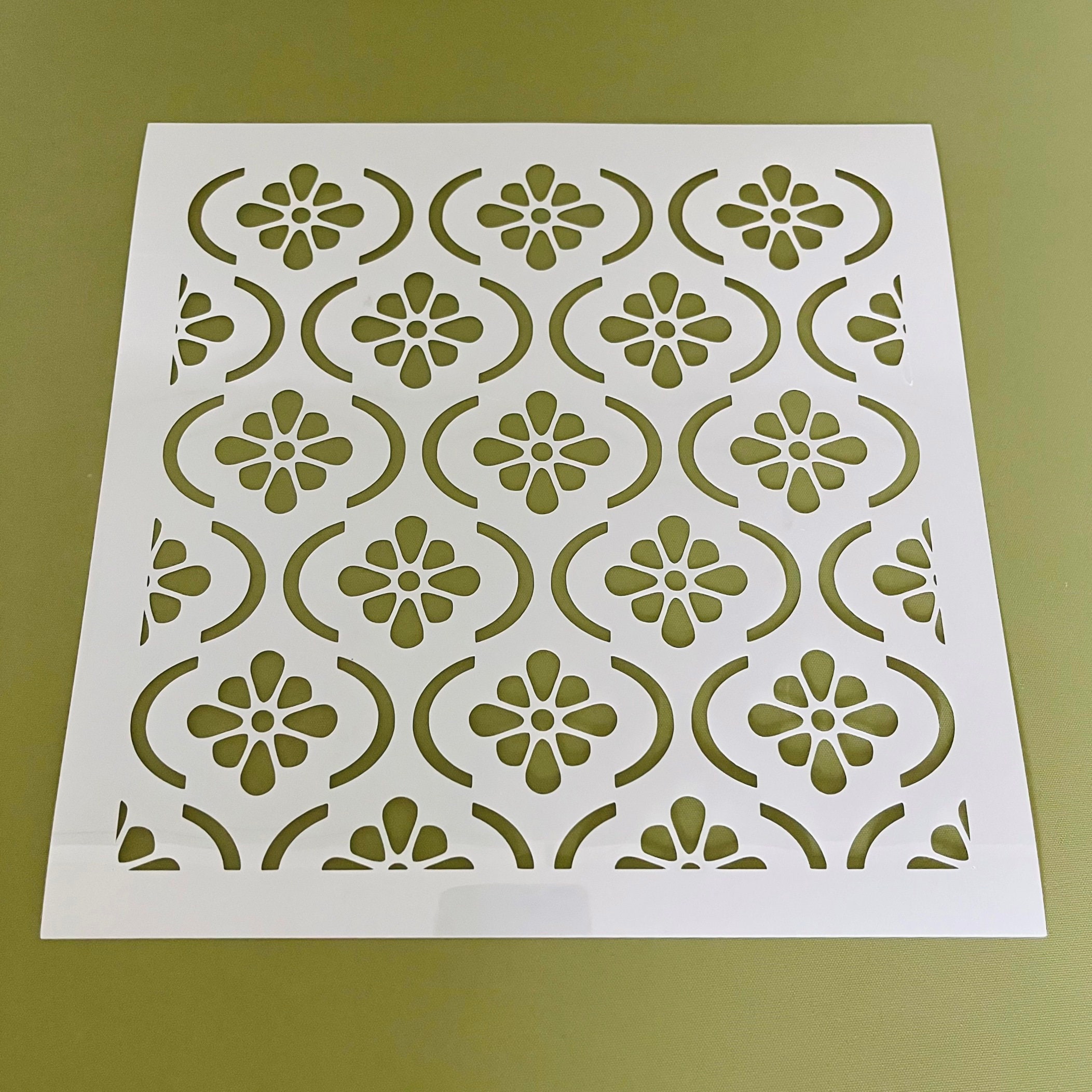 Louis Vuitton Flower pattern stencil multiple size sheets LV PATTERN – Go  Stencil
