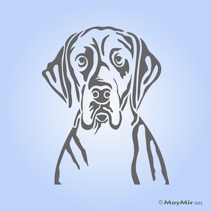 Great Dane Dog Stencil