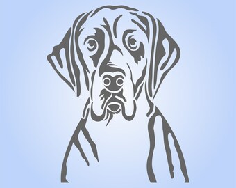 Great Dane Dog Stencil