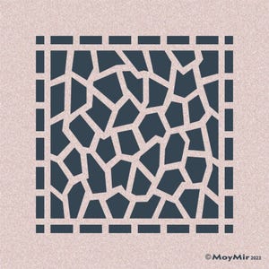 Plantilla de mosaico para patios, hormigón, azulejos y bricolaje para interiores y exteriores.