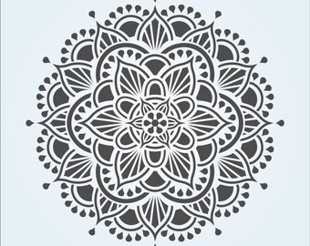 Large Mandala Stencil - Etsy