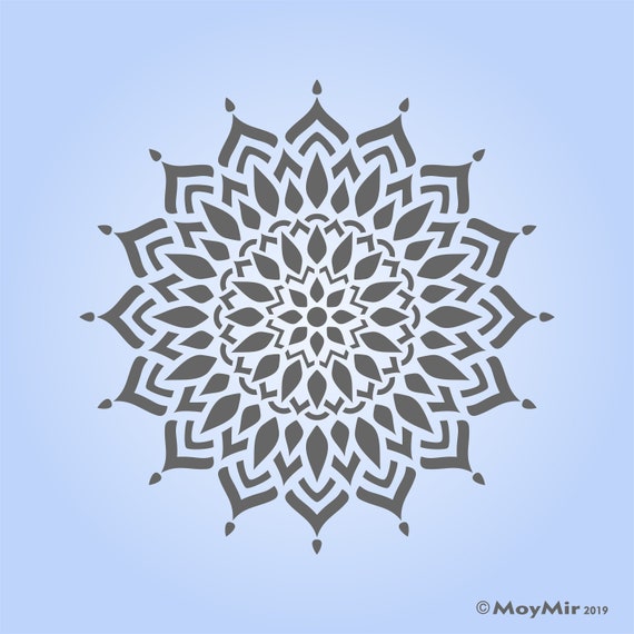 Buy Mandala Stencil, Choose Whole or Large Quarter Design 10