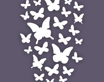 Butterfly Stencil Airbrush Painting Scrapbooking Album Template Kids DIY Craft C Butterfly Stencil Airbrush Painting Scrapbooking Album Template Kids DIY Craft C