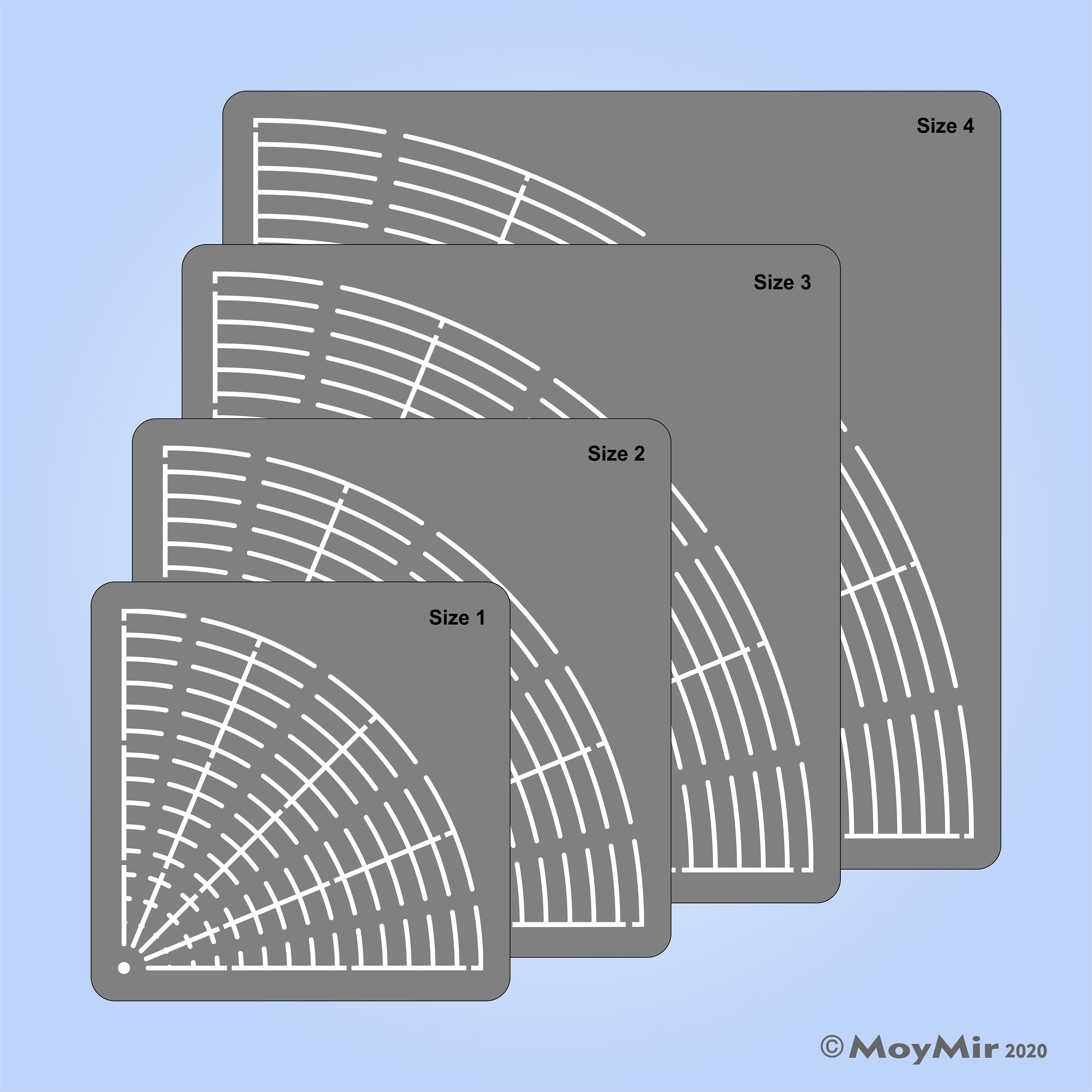 Rapidesign No 40 Circle Template. Whole Numbers Size in 