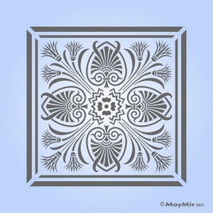 Art Noveau / Greek Style Stencil/Template for Tiles, Walls & Craft