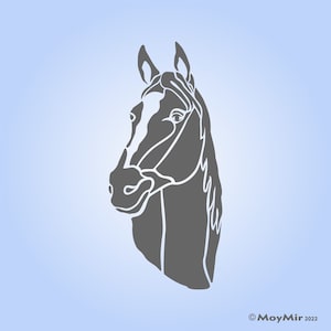 Horse Head Stencil