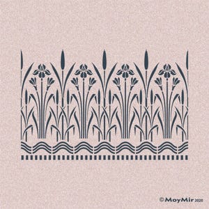 Art Nouveau Style Reuseable Stencil for DIY Projects