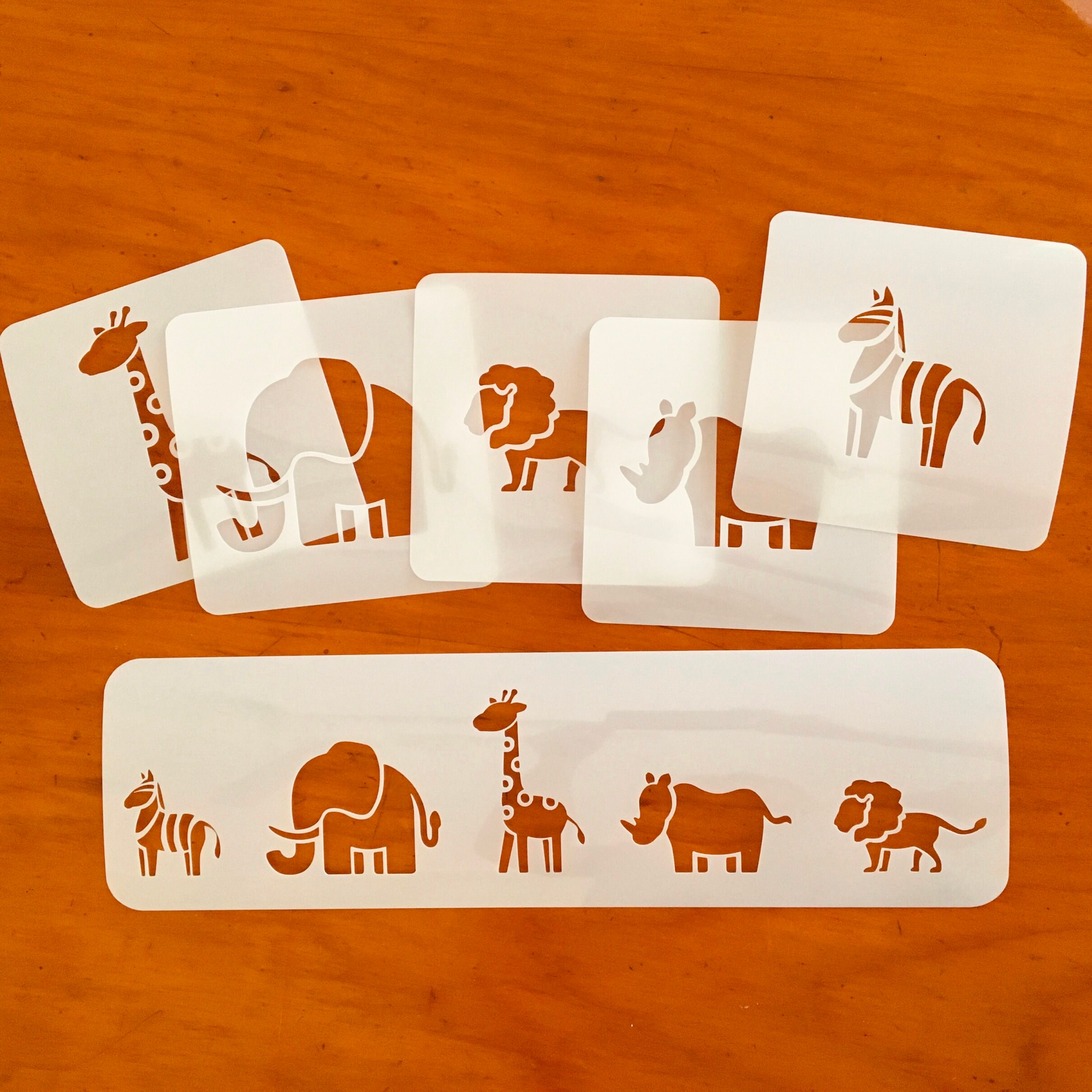 Nursery Safari Animals Stencils Border Or Individual Stencils Etsy UK nursery-safari-animals-stencils-border-or-individual-stencils-etsy-uk