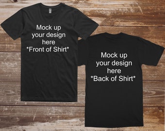 back white unisex shirt mockup tshirt back mock up white etsy