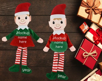Download Free Elf mockup, Customized Elf mockup, Christmas Elf mockup, Personalized Elf mockup, mockup your design, Plush Elf mockup, Elf Plush mockup PSD Template