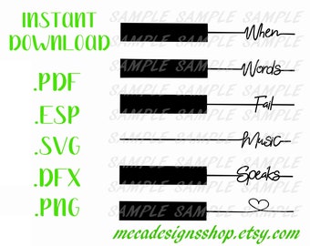 piano keys svg etsy