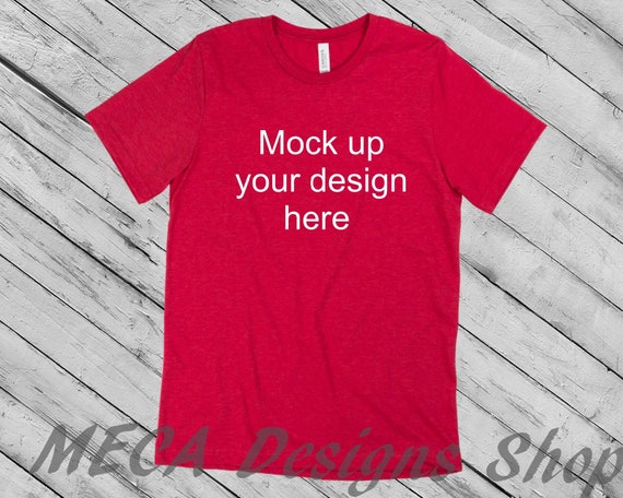 Download Unisex Shirt Mockup Blank Red Shirt Mock Up Apparel Mockup Etsy Yellowimages Mockups