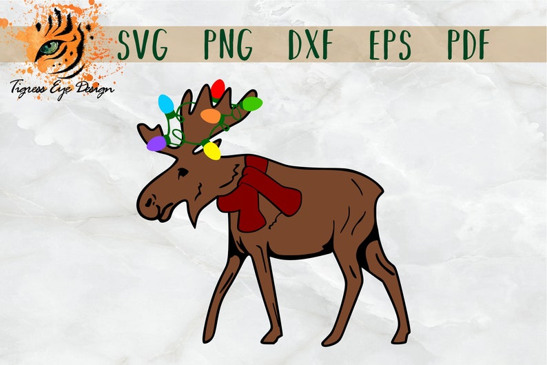 Christmas Moose Svg Christmas SVG Moose SVG Christmas - Etsy