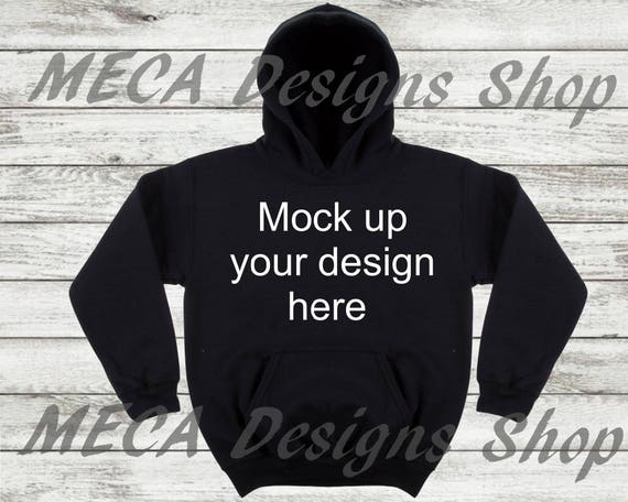 Download Hoodie mock up Blank Black hoodie Mockup Apparel Mockup | Etsy