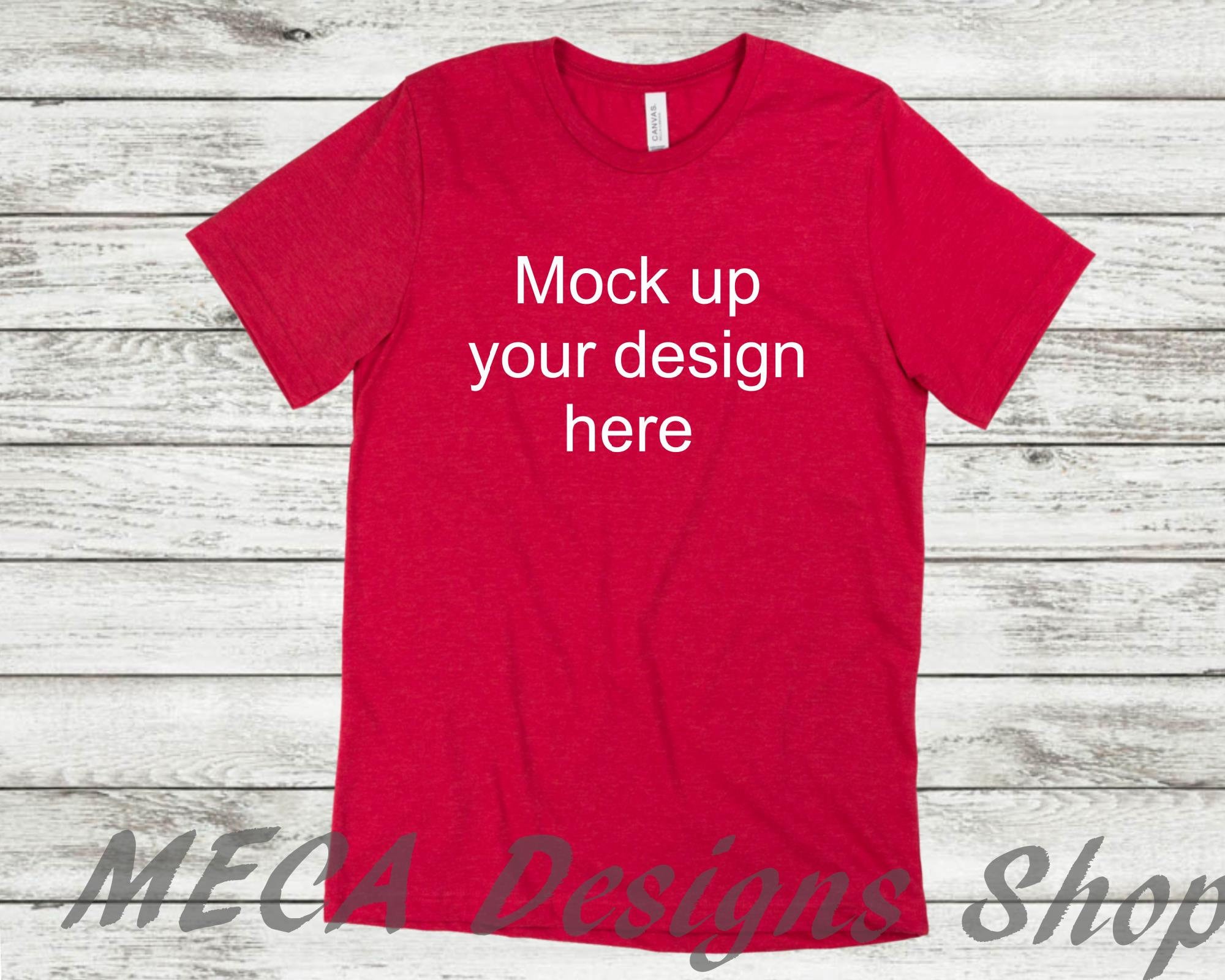 Download Unisex Shirt Mockup Blank Red Shirt Mock Up Apparel Mockup Etsy