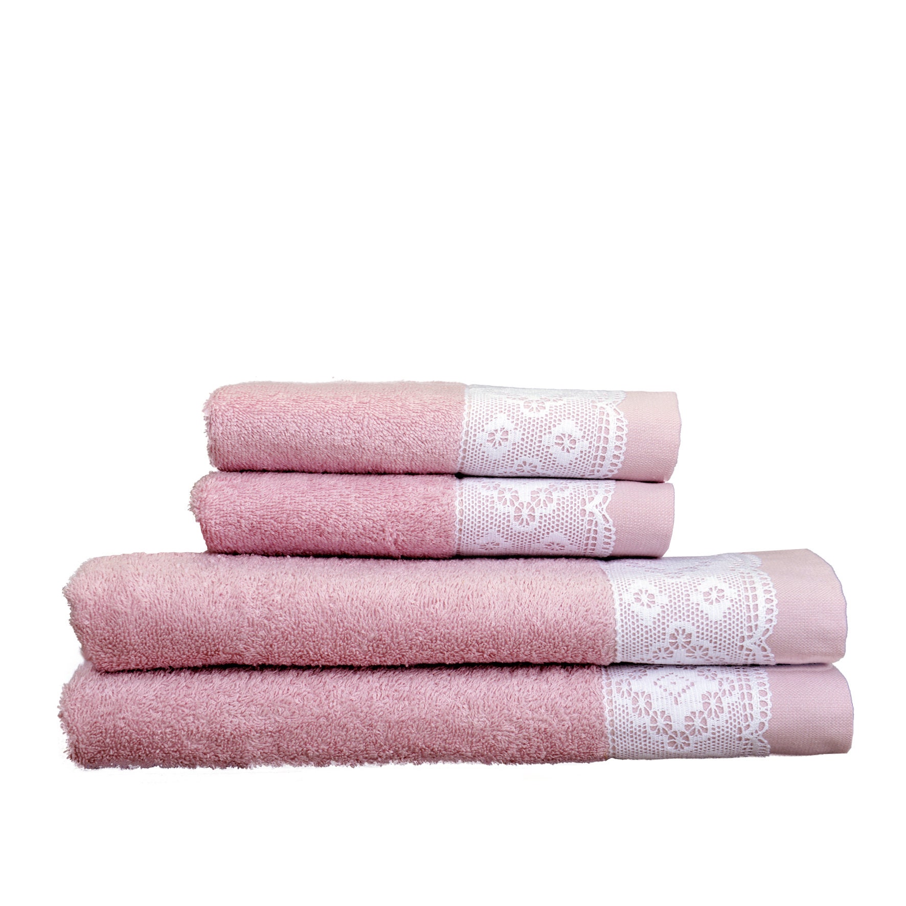 Minteks Kopenhagi Decorative Embroidered Lace Bath Towels Set Etsy