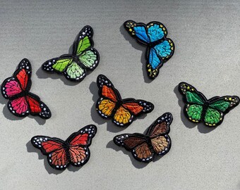 BUTTERFLY PATCH-Microbead PatchButterfly GiftsJacket PatchClothing PatchIron On LatchBirthday GiftsFunny PatchChristmas Gifts