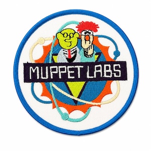 Vintage Muppet Labs Embroidered Patch 3.5 Inches Collectible