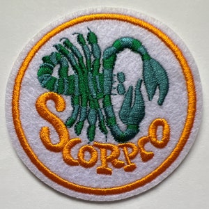 Patch thermocollant astrologie Scorpion - écusson du zodiaque brodé rond de 2,75 pouces sur support en feutre - cadeau horoscope, amateur d&#39;astrologie