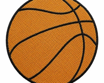 Basketball Patch, 4-Zoll-Ball-Applikation, bestickt