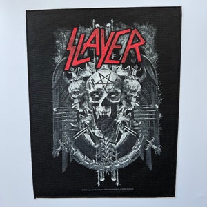 Slayer Back Patch, Slayer Skullhead Big Back Patch – Metal Band T-Shirt