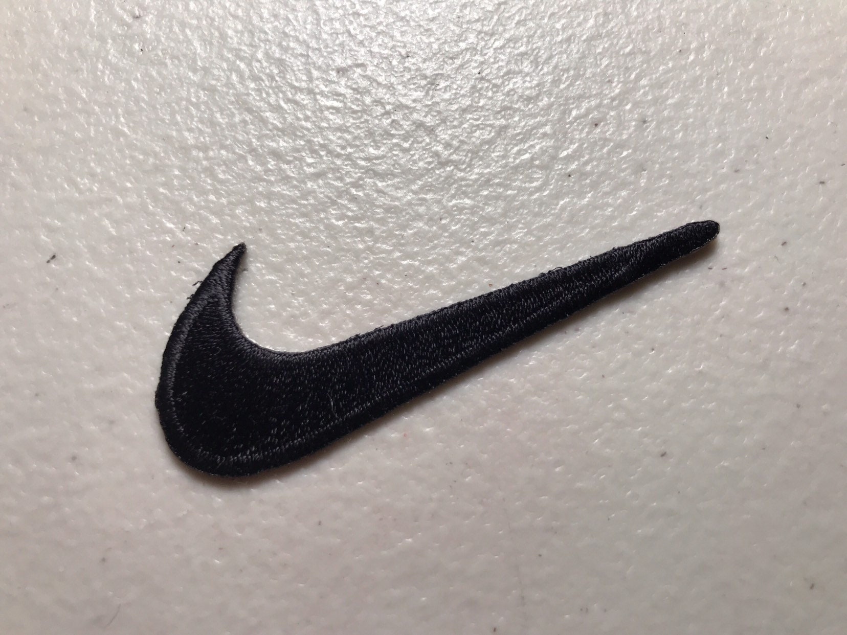 Swoosh High-quality Embroidered Iron on Black Etsy Norway