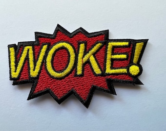 Woke Social Justice Warrior Iron On Patch 2.75 Inches