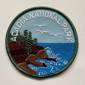 Acadia National Park Maine Iron On Patch 3 Inches