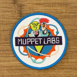 Vintage Muppet Labs Embroidered Patch 3.5 Inches Collectible