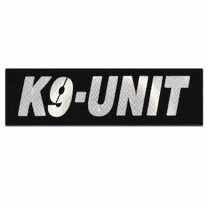 Patch K9-eenheid – infrarood reflecterende IR tactische morele patch, 11 x 3 inch met klittenband