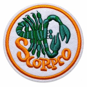 Scorpio Astrology Iron-On Patch - 2.75 Inch Round Embroidered Zodiac Patch on Felt Backing - Horoscope Gift, Astrology Lover