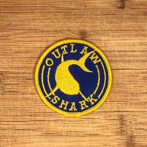 Outlaw Shark Amerikansk marin märke Vintage militär EP3E OTH Program 3 tum