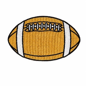 Parche de fútbol para planchar, bordado, de 4 x 2,5 pulgadas, para chaqueta universitaria, parche Letterman, regalo deportivo para el día del partido, idea de regalo para entrenador