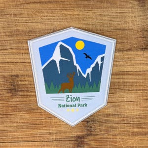 Parche del Parque Nacional Zion de 10 cm para planchar (coser), recuerdo de Utah para mochilas y chaquetas