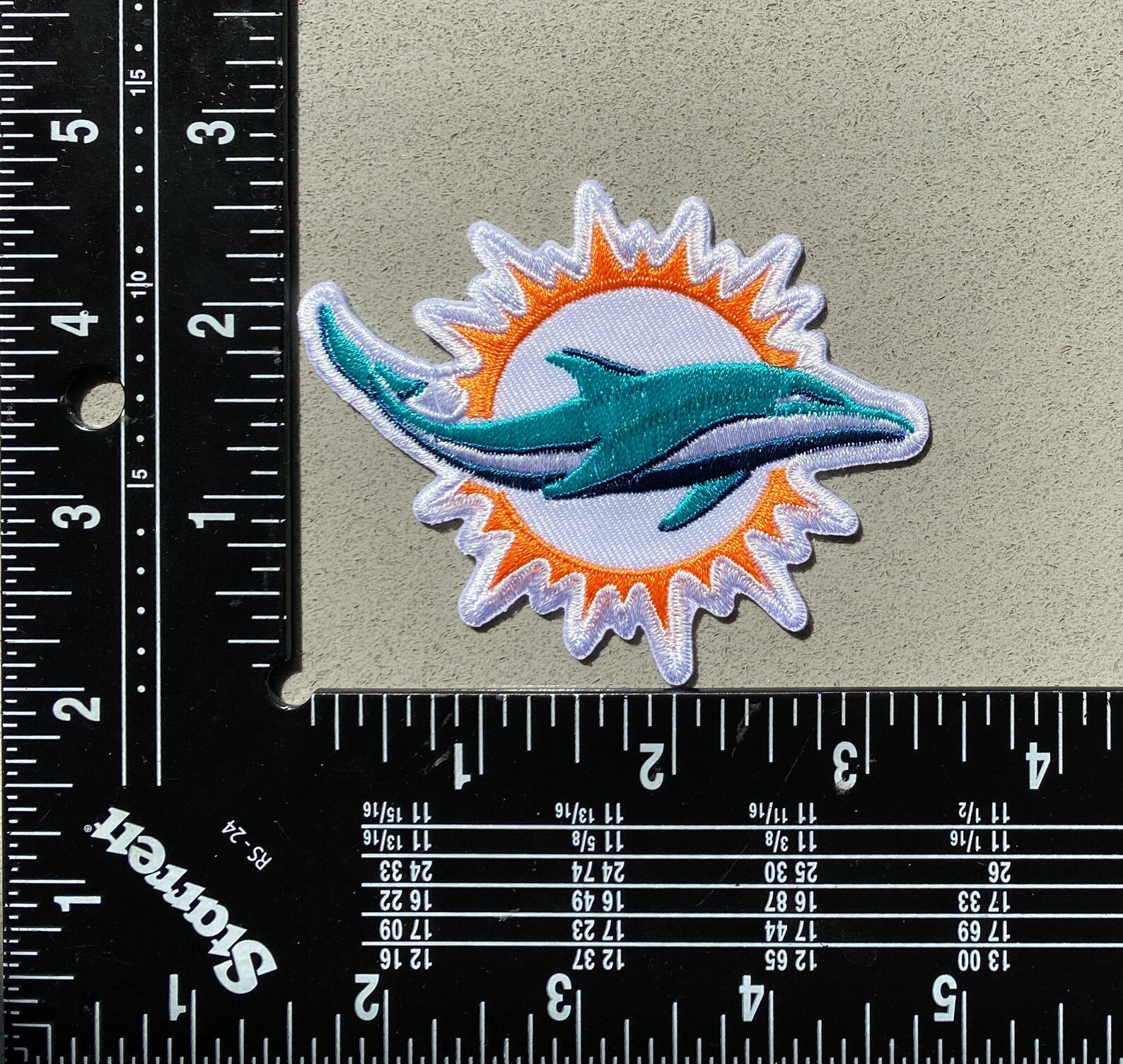 Miami Dolphins Jersey Sleeve Iron On Logo Patch Patches Etsy