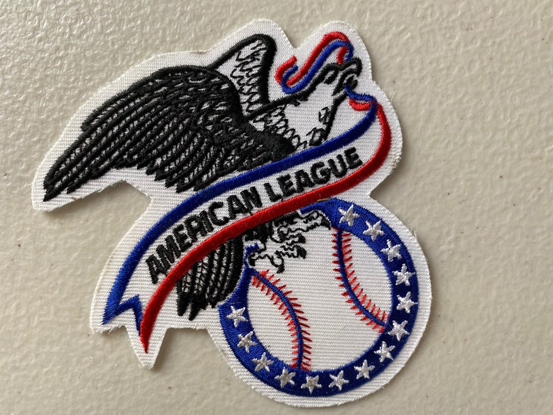 Versions American League Jersey Sleeve Logo Eagle Patch Three 3