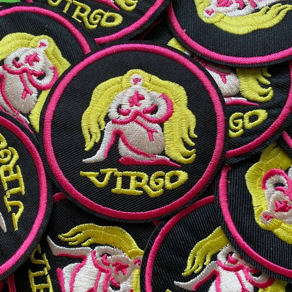 Virgo Astrology Sign Horoscope Iron On Patch 2.75 Inches